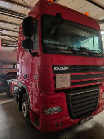 Daf trekker 410 pk dieplader robuste kaiser, Autos, Camions, Rouge, Euro 5, Achat, Phares directionnels