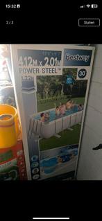 Opzetzwembad 200x400x122, 200 tot 300 cm, Rechthoekig, Ophalen, 120 cm of meer