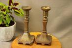 Vintage koperen kandelaars, Antiek en Kunst, Ophalen of Verzenden
