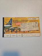Sabena vliegticket 1962 collectors item, Tickets en Kaartjes, Trein, Bus en Vliegtuig