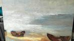 Groot abstract olieverf Chantal Parise, Ophalen