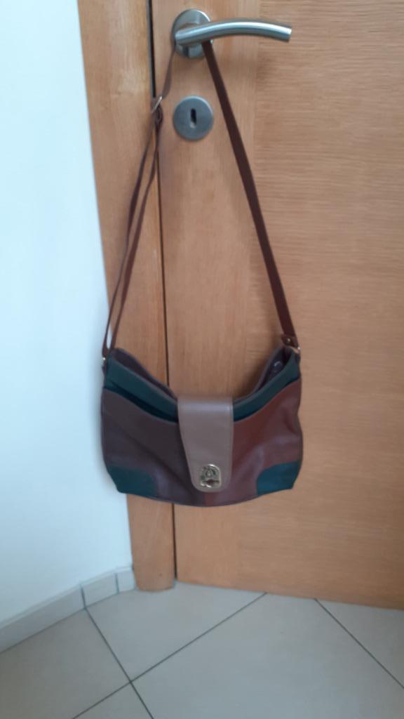 Bruine San Marino handtas, Handtassen en Accessoires, Tassen | Damestassen, Gebruikt, Handtas, Bruin, Ophalen of Verzenden