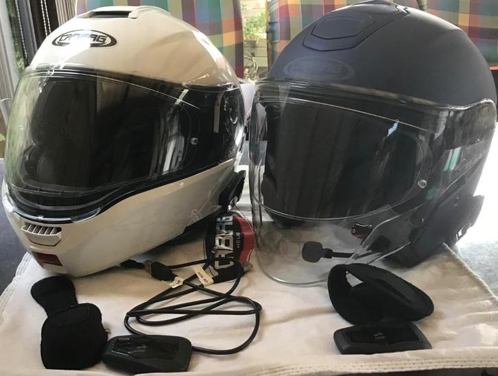 Caberg Helmen + Cardo oortjes, Motoren, Kleding | Motorhelmen, Dames, Heren, Caberg, Tweedehands, Ophalen
