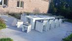Tuinmeubel met 10 stoelen, Tuin en Terras, Ophalen, Gebruikt, Meer dan 8 zitplaatsen, Tuinset