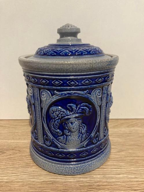 Antieke Duitse aardewerken pot of suikerpot, Antiek en Kunst, Antiek | Keramiek en Aardewerk, Ophalen of Verzenden