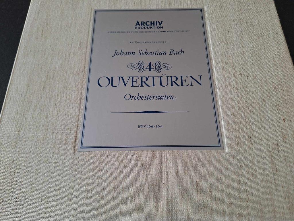 Bach / Richter - 4 Ouvertüren Orchestersuiten Box 2 x Lp's, CD & DVD, Vinyles | Classique, Utilisé, Baroque, Musique de chambre
