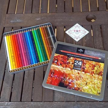 Boite neuve de 24 crayons de couleurs beaux arts, Koh i Noor