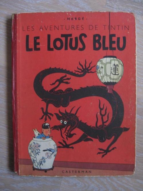 Tintin "Le Lotus Bleu" Ed.O coul. B1 de 1946, Boeken, Stripverhalen, Gelezen, Eén stripboek, Ophalen of Verzenden