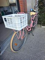 Roze transportfiets met bak, Fietsen en Brommers, Fietsen | Meisjes, Ophalen, Zo goed als nieuw