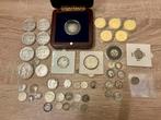 Lot met 48 zilveren munten, Postzegels en Munten, Munten | België, Ophalen of Verzenden, Zilver, Zilver
