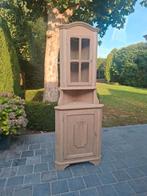 Massief eiken hoekkast. Geluchtgomd., Antiek en Kunst, Ophalen of Verzenden