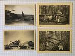 Lot 4 photos : chars Beute -chars détruits avec soldats WoII, Enlèvement ou Envoi