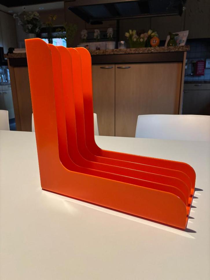 ORANJE SPACE AGE DESIGN LP PLATENHOUDER, Verzamelen, Retro, Ophalen of Verzenden