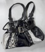 Sac pour femme 100% vinyle sac à main + boucle ceinture noir, Enlèvement ou Envoi, Neuf, Noir, Sac à main