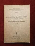 Wechsler intelligence scale for children (WISC), Envoi, Utilisé, C. Lagae - o.l.v. Prof. Dr. L. Coetsier