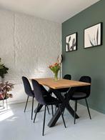 Eetkamerstoelen - Fluweel, Ophalen, Zo goed als nieuw, Vier personen