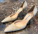 Vintage Manolo Blahnik hagendissenleren Pumps maat 41.5, Kleding | Dames, Schoenen, Pumps, Beige, Ophalen of Verzenden, Manolo Blahnik