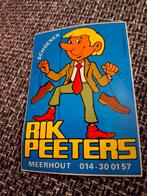 Vintage sticker gemeente Meerhout Schoenen Rik Peeters, Ophalen of Verzenden, Zo goed als nieuw, Bedrijf of Vereniging