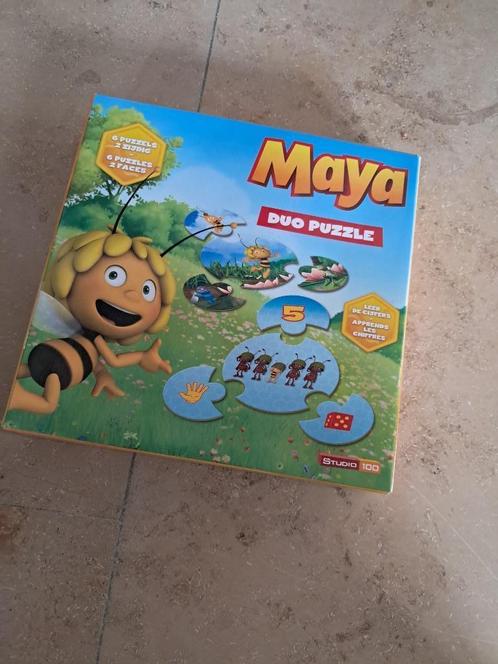 Maya Puzzel - 2 in 1, Kinderen en Baby's, Speelgoed | Kinderpuzzels, Zo goed als nieuw, 2 tot 4 jaar, Minder dan 10 stukjes, Ophalen of Verzenden
