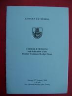 Choral Eevensong et dédicace Bomber Command Ledger Stone., Collections, Livre, Enlèvement ou Envoi, Christianisme | Catholique