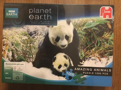 Puzzel Jumbo 1000 stukjes Planet earth Panda (NIEUW), Hobby & Loisirs créatifs, Sport cérébral & Puzzles, Neuf, Puzzle, 500 à 1500 pièces