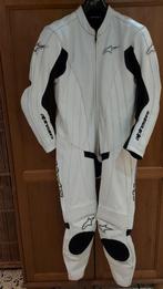 COMBI MOTO ALPINESTARS taille 54 homme 100% cuir blanc, Seconde main, Enlèvement, ALPINSTARS, Combinaison