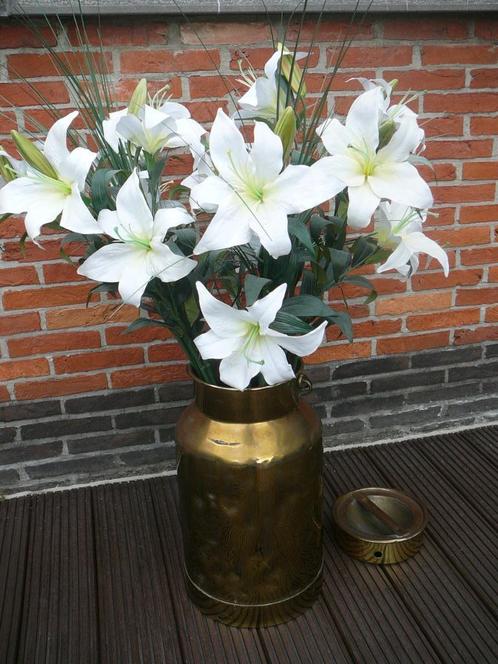 Oude  verkoperde hoeve kan   48cm hoog, Antiek en Kunst, Antiek | Brons en Koper, Ophalen