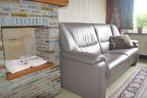 lederen 3 zits sofa te koop, Huis en Inrichting, Ophalen, Gebruikt, Driepersoons, Leer