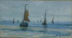 Franz De Vadder (1862-1936): Marine (27 x 21 cm), Antiek en Kunst, Ophalen of Verzenden