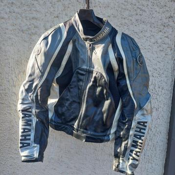 LEREN JAS DAINESE YAMAHA 56 RACING  + BESCHERMINGEN beschikbaar voor biedingen