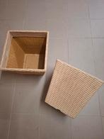 Cache pot imitation vannerie/ Dimensions: 40x40x35 cm, Maison & Meubles, Enlèvement, Neuf, Carré