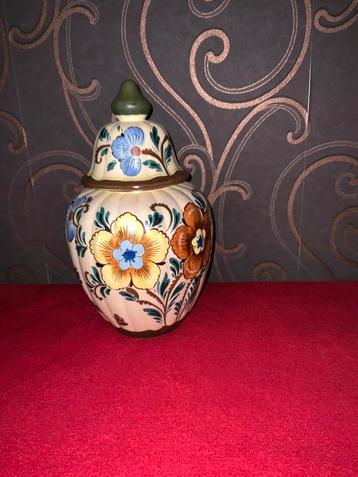 Vase hollandais ancien, peint à la main, Enlèvement