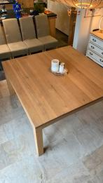 Table carrée 145x145cm chêne clair (+8chaises), Maison & Meubles, Tables | Tables de salon, Comme neuf, 100 à 150 cm, 100 à 150 cm