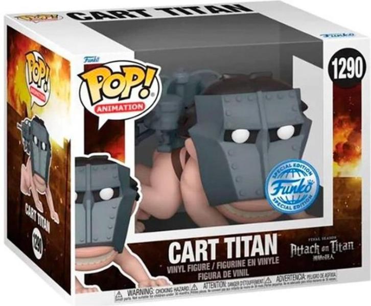 Funko POP! Attack On Titan Super Cart Titan Exclusive Figure, Verzamelen, Poppetjes en Figuurtjes, Nieuw, Ophalen of Verzenden