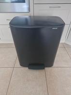 Brabantia Bo Prullenbak - 2 x 30 l - Matt Black, Ophalen, Zo goed als nieuw