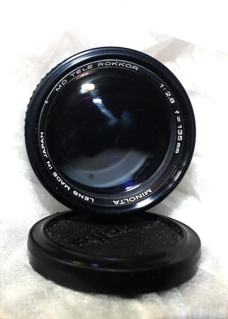 Minolta MD 135 mm 2,8, Audio, Tv en Foto, Fotocamera's Analoog, Gebruikt, Spiegelreflex, Minolta, Ophalen of Verzenden