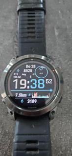 Garmin Fénix 7X Pro Solar 51mm, Handtassen en Accessoires, Sporthorloges, Zwart, Ophalen of Verzenden, Zo goed als nieuw, Garmin Fenix