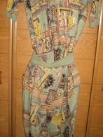 Tweedelig ensemble - originele print - maat 40, Ophalen of Verzenden, Zo goed als nieuw, Maat 38/40 (M), Overige kleuren