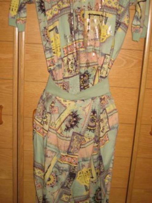 Tweedelig ensemble - originele print - maat 40, Kleding | Dames, Jumpsuits, Zo goed als nieuw, Maat 38/40 (M), Overige kleuren