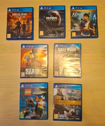 Lot de 7 jeux PS4