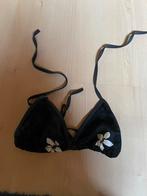 Haut de bikini noir à fleurs blanches, Comme neuf, Decathlon, Noir, Bikini