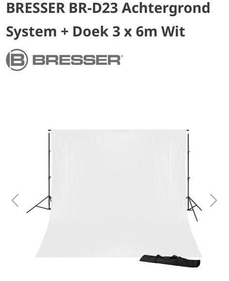 Bresser photo studio + achtergrond doek + achtergrond papier, Audio, Tv en Foto, Fotografie | Fotostudio en Toebehoren, Gebruikt