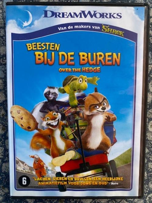 Beesten BIJ DE BUREN over the Hedge DVD van Dreamworks, Cd's en Dvd's, Dvd's | Tekenfilms en Animatie, Zo goed als nieuw, Europees