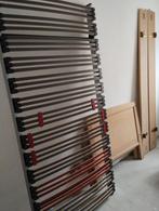 Bed+nachtkastje, Huis en Inrichting, Ophalen, 90 cm, Eenpersoons, Beige