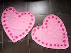Tapijtjes hartje, Kinderen en Baby's, Kinderkamer | Inrichting en Decoratie, Ophalen of Verzenden, Gebruikt, Kleed of Kussen