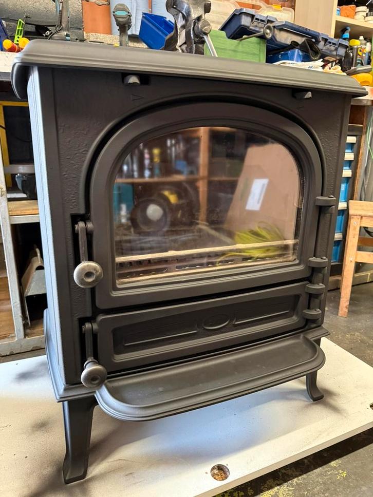 Hout kachel gietijzer, Huis en Inrichting, Kachels, Gebruikt, Vrijstaand, Houtkachel, Hout, Ophalen