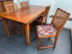 Eettafel met 4 stoelen, Huis en Inrichting, Complete eetkamers, Ophalen, Gebruikt