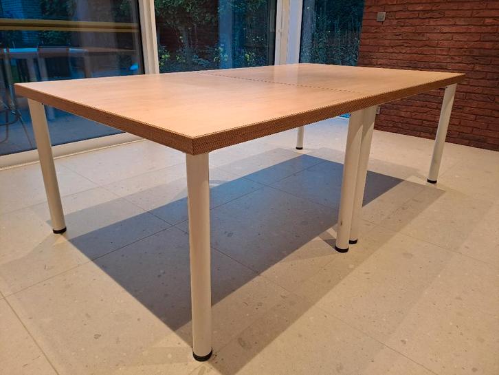 Esdoorn tafel - ruim, opsplitsbaar + eenvoudig demonteerbaar, Huis en Inrichting, Tafels | Eettafels, Zo goed als nieuw, 100 tot 150 cm