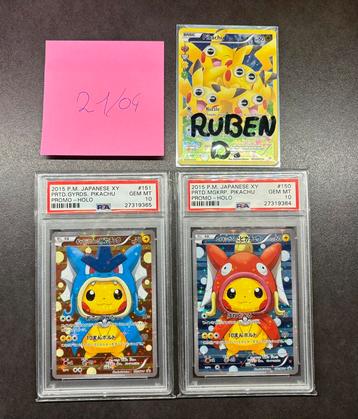 Pokemon Pikachu Poncho’s 150 & 151 XY-P / PSA 10