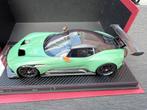 ASTON MARTIN VULCAN 2015 FRONTIART 1/18 PEARL GREEN AS014-85, Ophalen of Verzenden, Gebruikt, Auto, Autoart